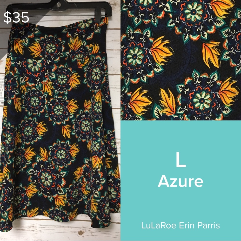 Large LuLaRoe Azure skirt